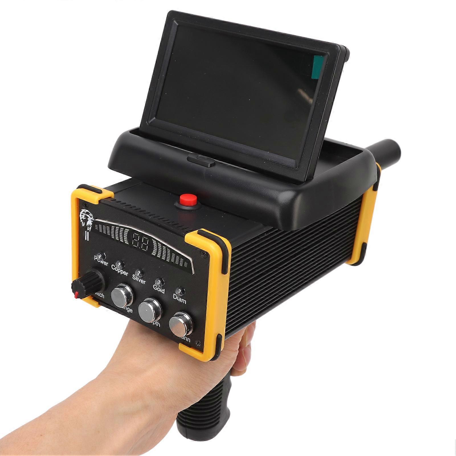30m Deep Metal Detector Folding Screen Gold Finder Metal Scanner Device Search Range 1000m GR9000 100240V UK Plug