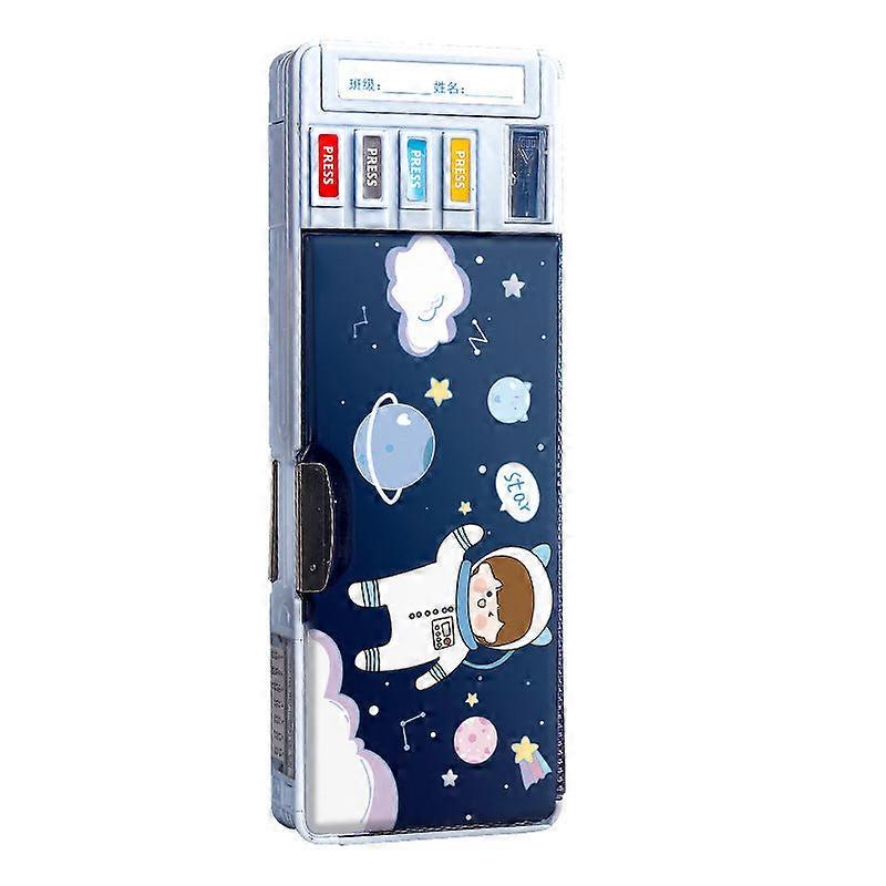 Practical Portable Pencil Case Multifunctional Stationery Box For Astronaut Cartoon Pattern Children's Pencil Case