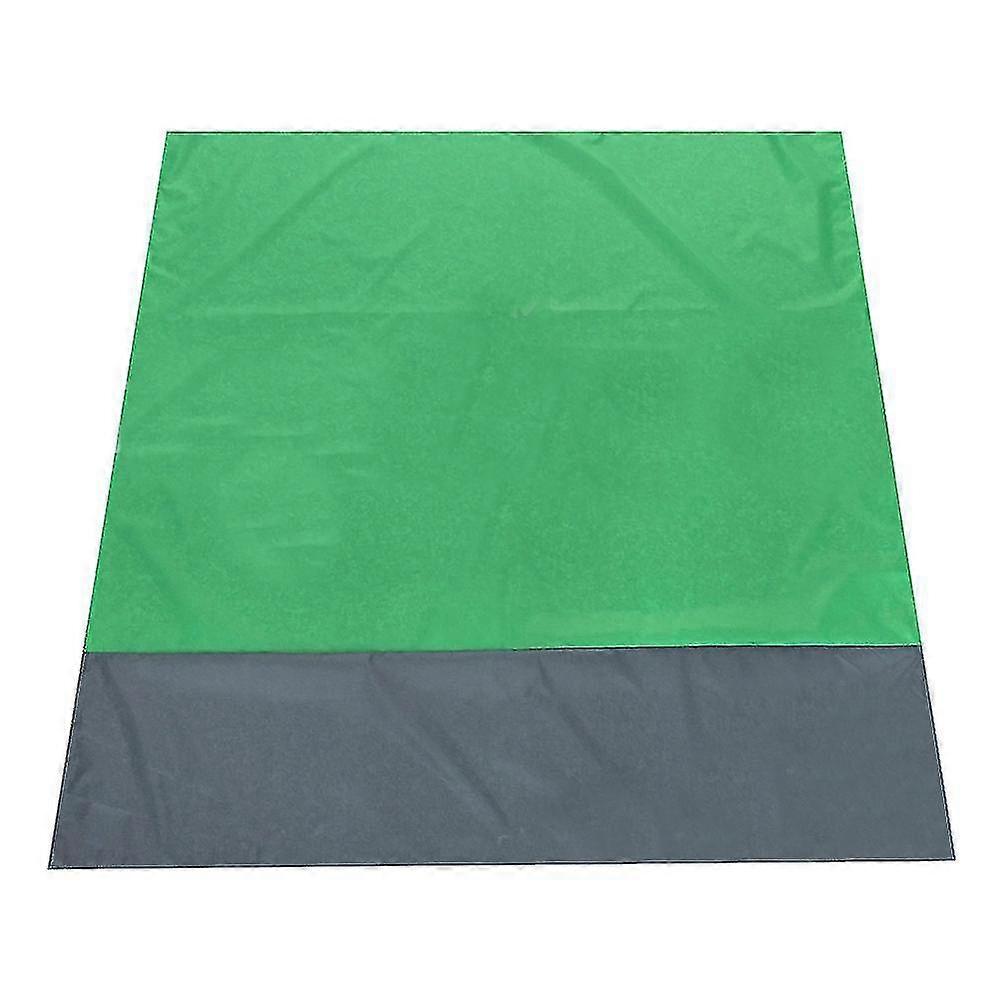 Poncho Liners Picnic Blanket Waterproof Sandproof Foldable Beach Blanket Lightweight Outdoor Mat 2.1x2m Green
