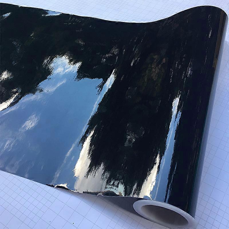 Wrap Vinil Yapıştırıcı Süper Parlak Piyano Siyah Film ile Hava Kabarcığı Serbest Bırakma Araba Çatı Kaput Sticker