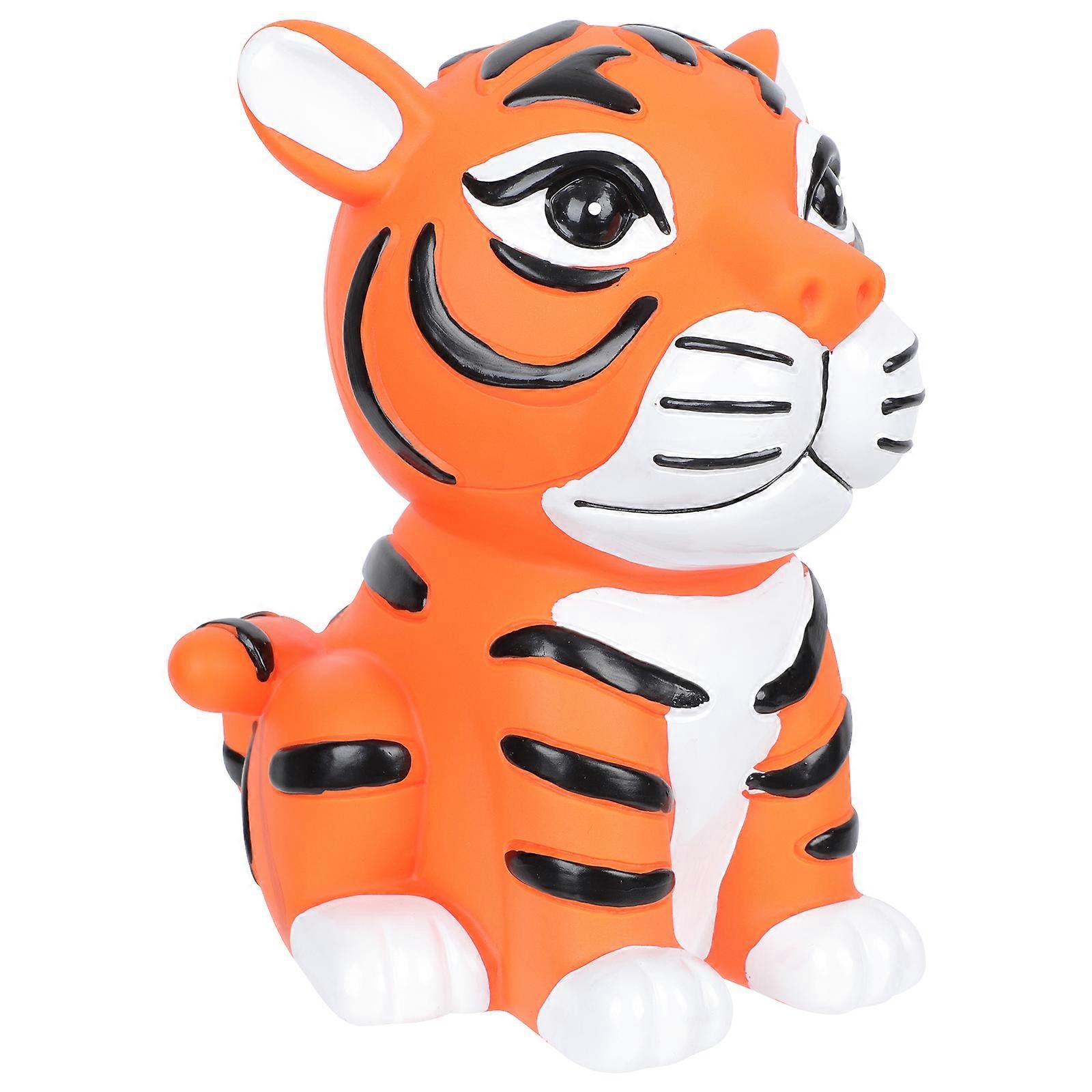 Creative Tiger Shape Piggy Bank Cartoon Saving Box Home Desktop Adornment