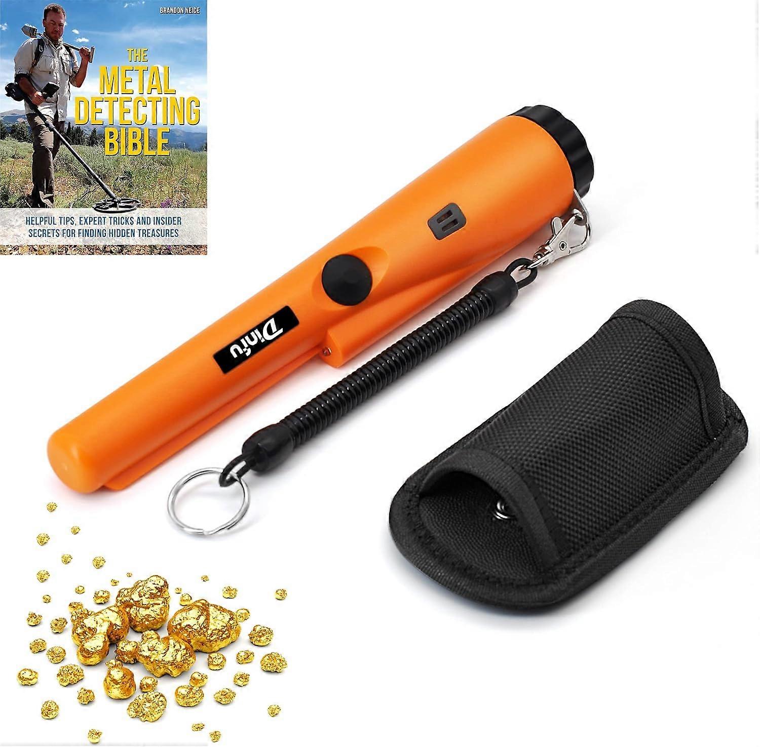 Portable Metal Detector Finder Waterproof Handheld Detector Treasure Probe Detectors with Holster