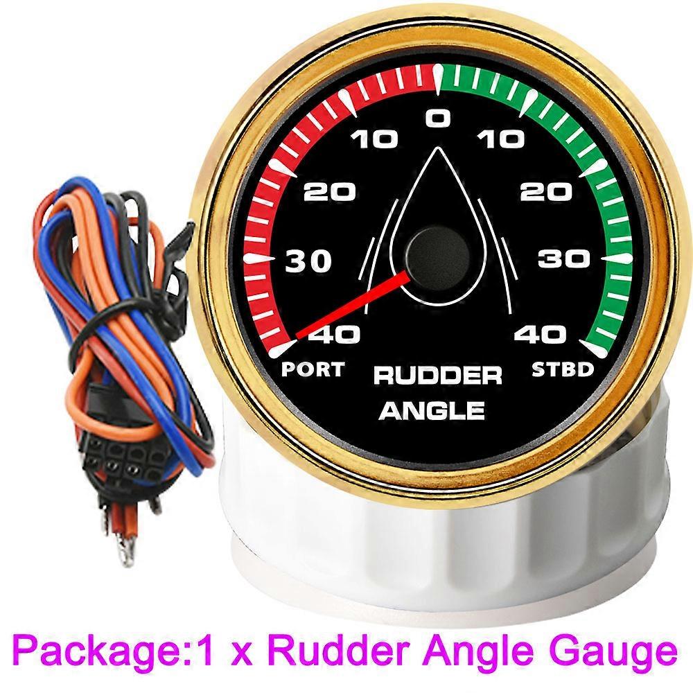 8 Color Backlight 85mm Rudder Angle Indicator 0-190ohm 40 L~40 R PORT STBD Rudder Angle Sensor Boat Marine 9~32V