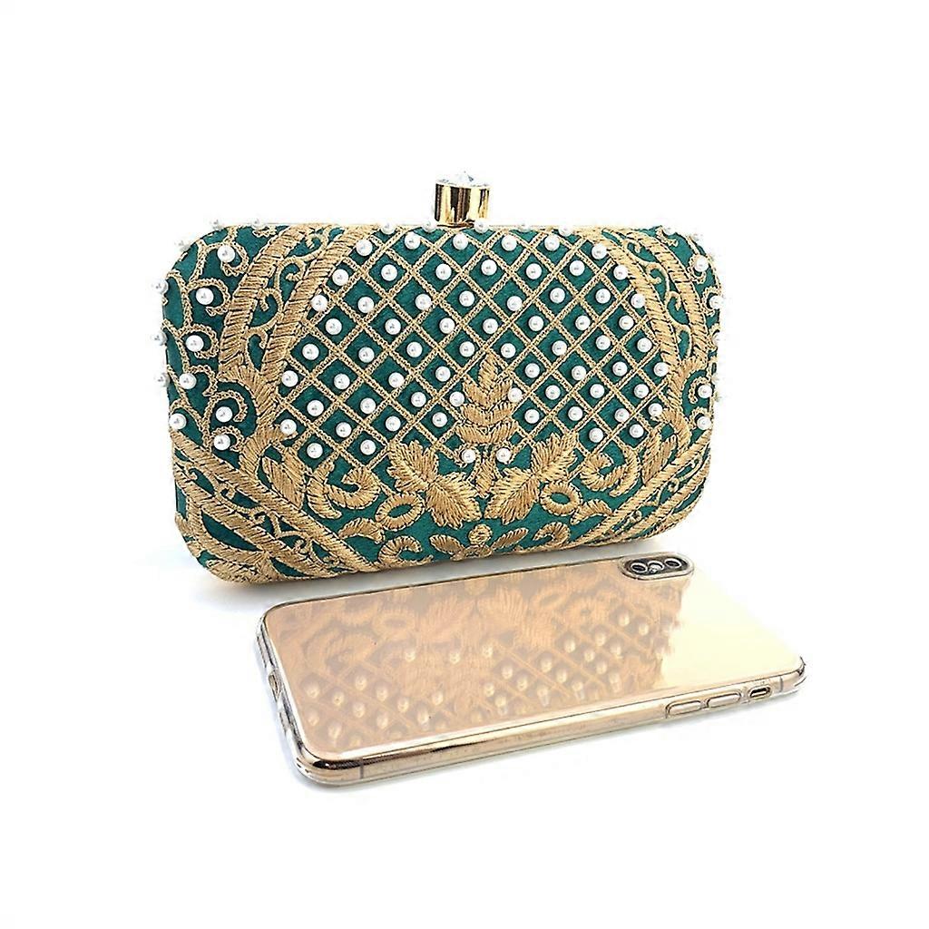 Pochette Elegante Con Catena Per Matrimoni E Eventi - Clutch Donna Con Glitter, Perfetta Per Serate Speciali - Foto 2