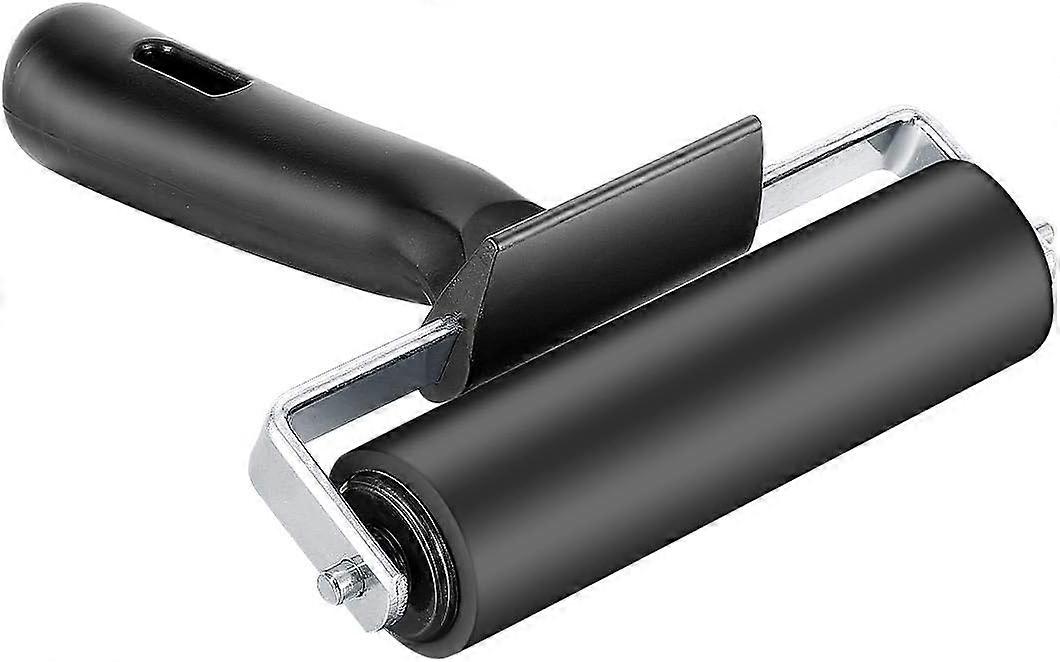 10cm brayer Roller,Handle Rubber Roller, Paint and Ink Roller Tool for Screen Print Making