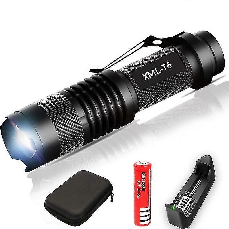 8000Lm mini led flashlight super bright torch q5/t6/l2 linterna led lanterna zoomable fishing camping bicycle light 14500/18650