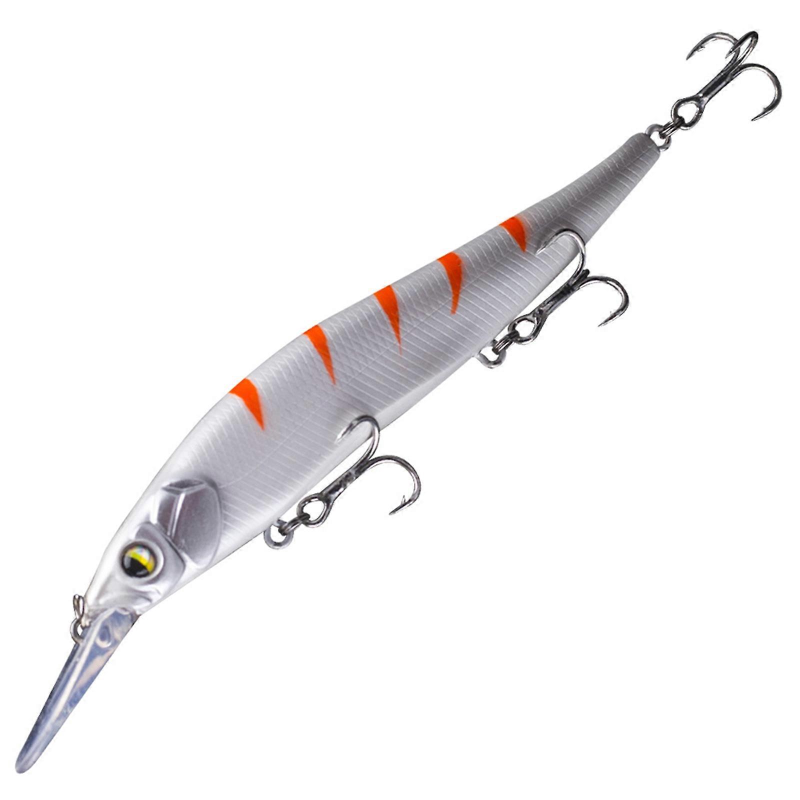 Jerkbaits for Bass with Treble Hook Medium Diving Minnow Fishing Lure Hard Artificial Bait Swing Bass Lure Jerkbait Fishing Gear 13.5cm 14.7g