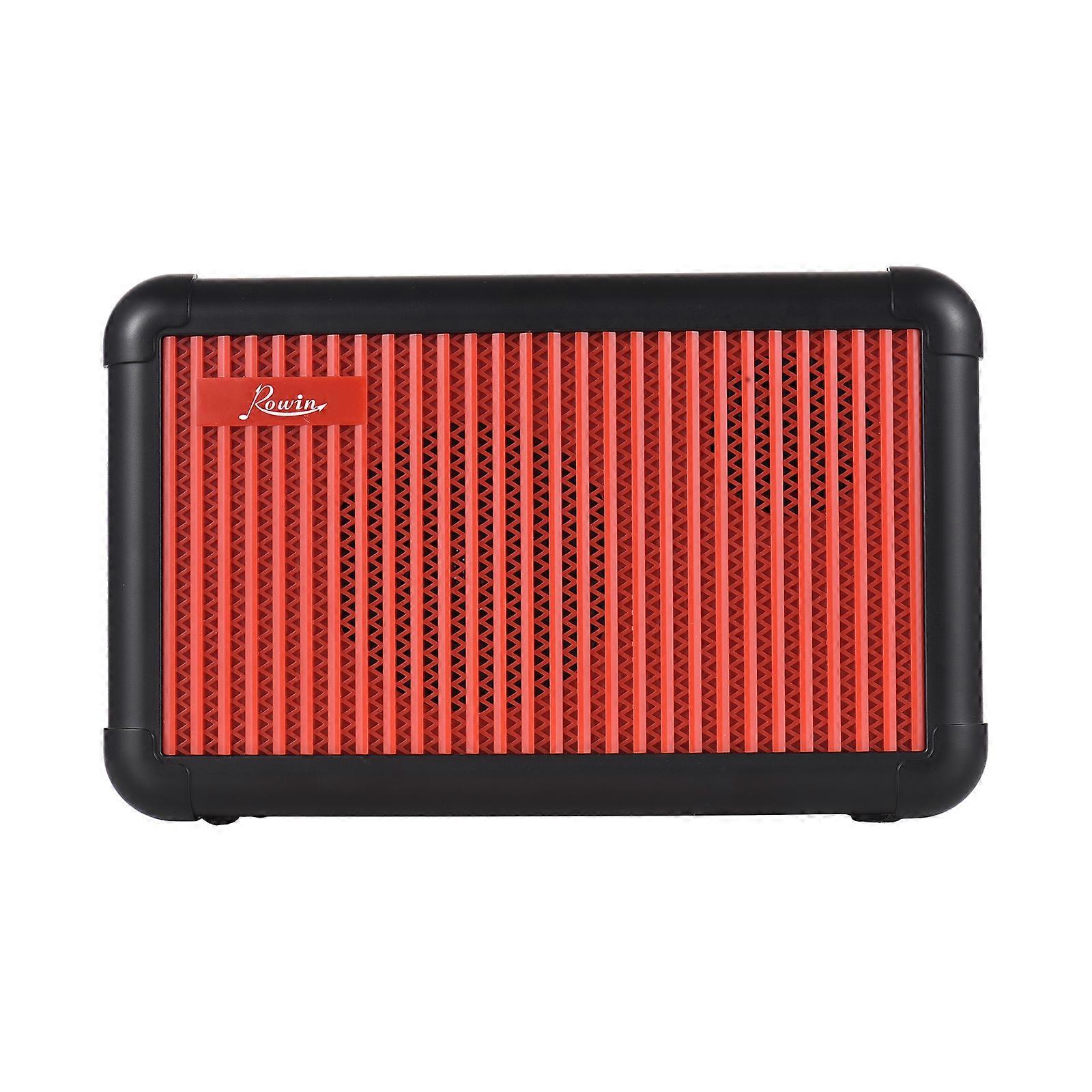 Rowin Electric Guitar Amp 15W Wireless BT Speaker Acoustic Guitar Amp with Tuning Function 8 Sound Effects 2200mAh Rechargeable Battery for Daily Pr