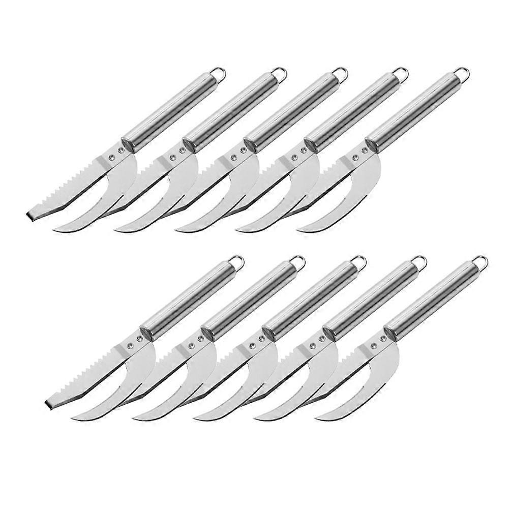 Fish Scale Knife Cut Scrape Dig Tool, Fish Scaler Remover, Fish Peeler Open Belly and Dig Out Fish