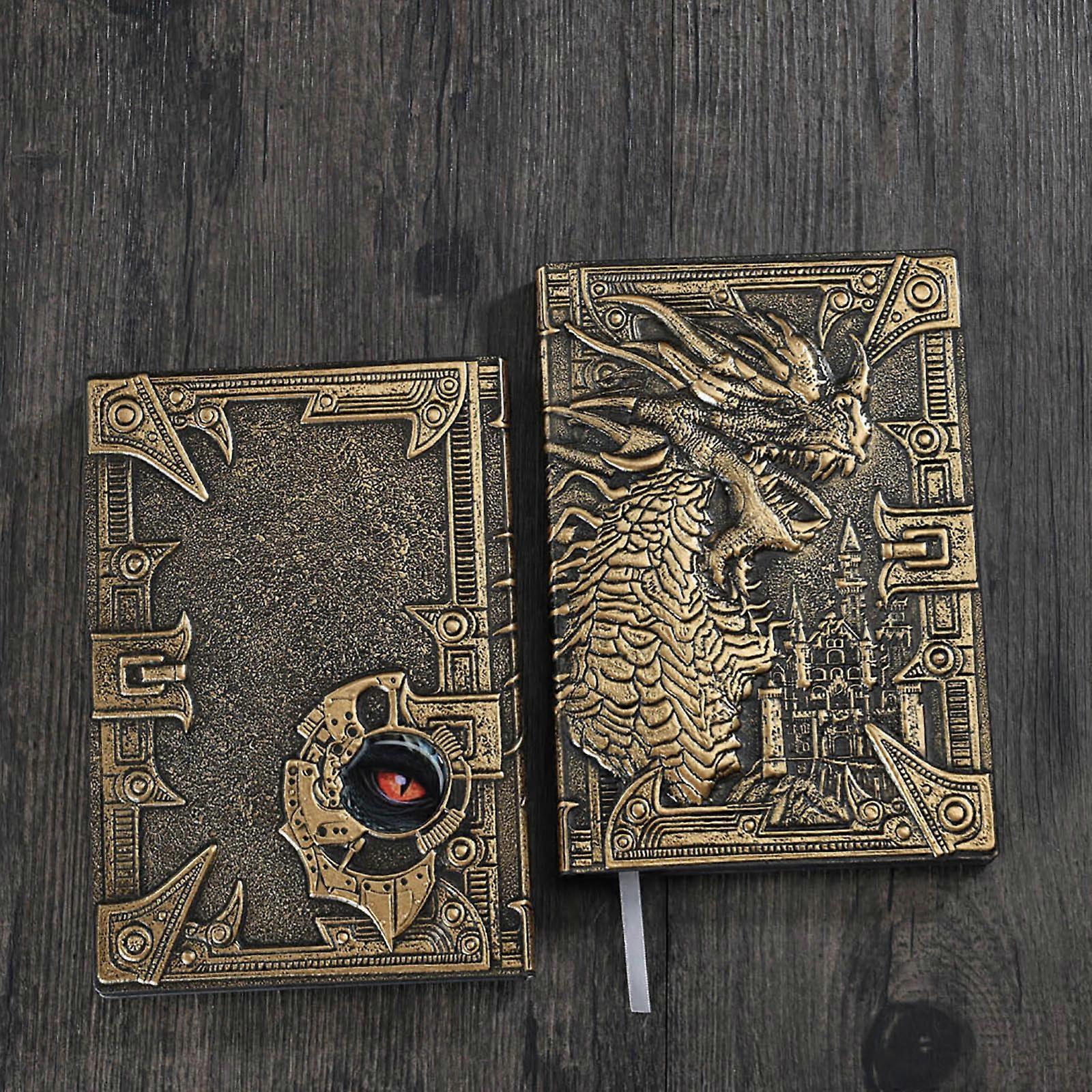 Retro Embossed Evil Dragon Notebook Dinosaur European Notepad Stereoscopic 100 Pages