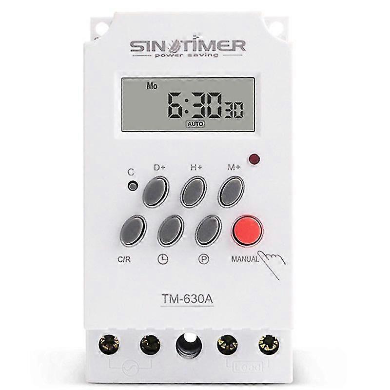 12V DC Input Programmable 24Hrs MINI TIMER SWITCH Time Relay Output Load High Power 30A