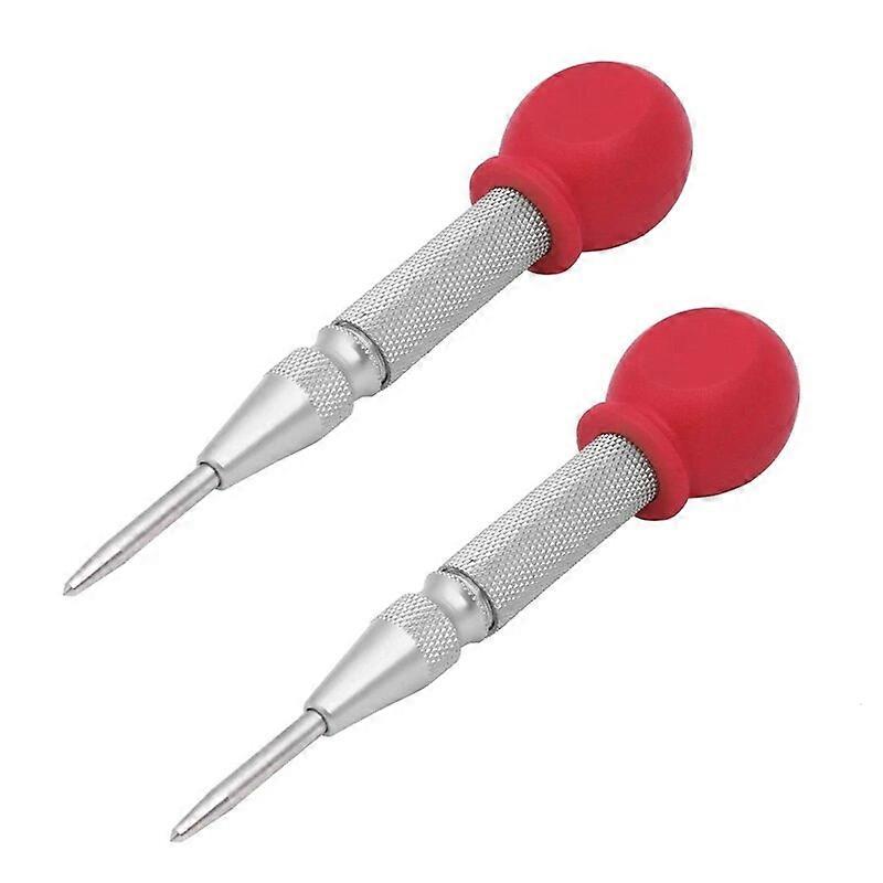 2Pcs HSS Center Punch Stator Punching Automatic Center Pin Punch Spring Loaded Marking Drilling Tool