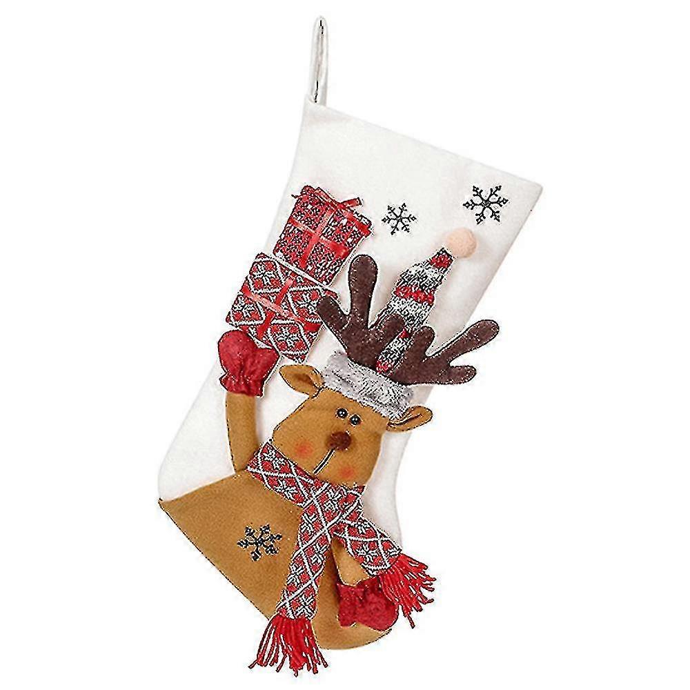 Świąteczne pończochy dla dziewczynek Chłopcy Xmas Tree Mantel Party Decorstyle 3 Bd