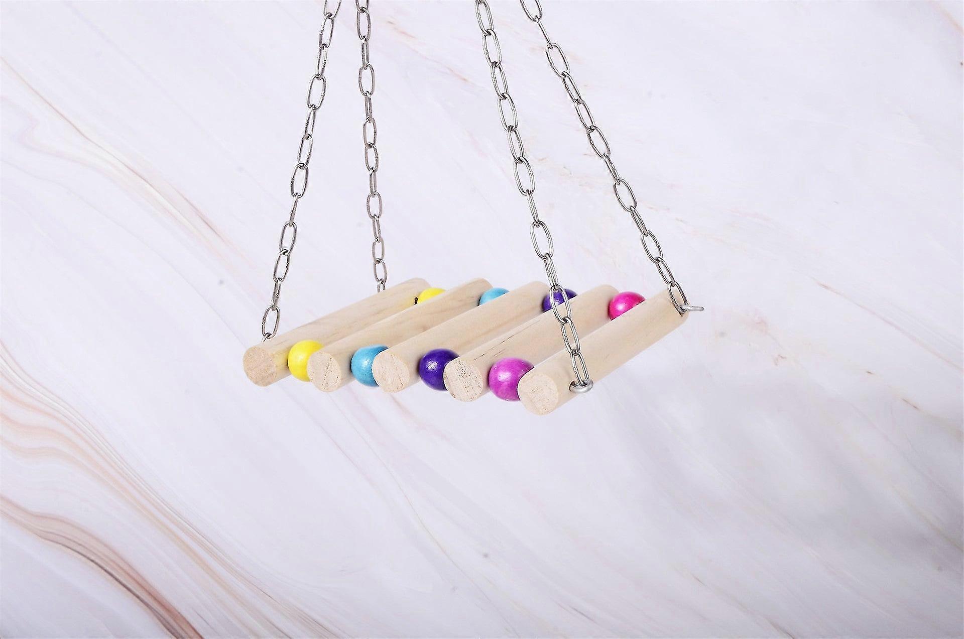 Safe non-toxic bird toys 2pcs parrot supplies suspension bridge swing stand xuanfeng tiger