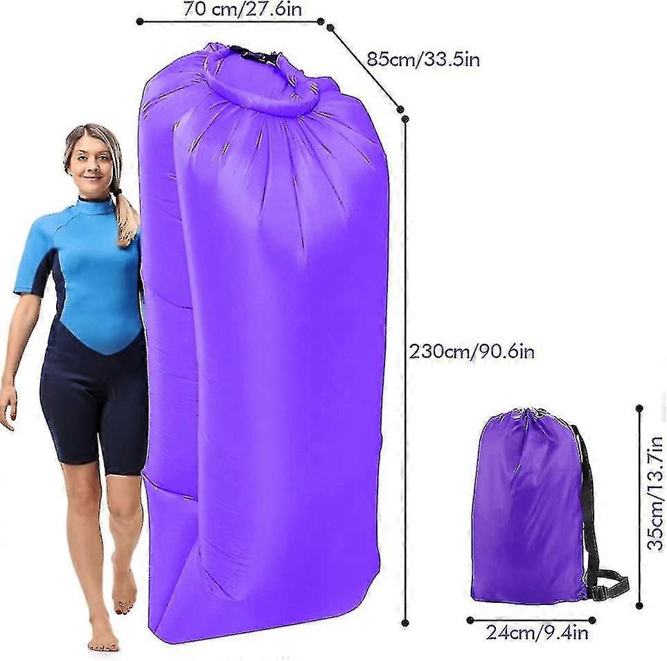 Inflatable Sofa, Waterproof Inflatable Lounger, Air Sofa Portable, Air Couch Air Sofa, Airlounger Foldable & Wear-resistant, Inflatable Couch For Outd