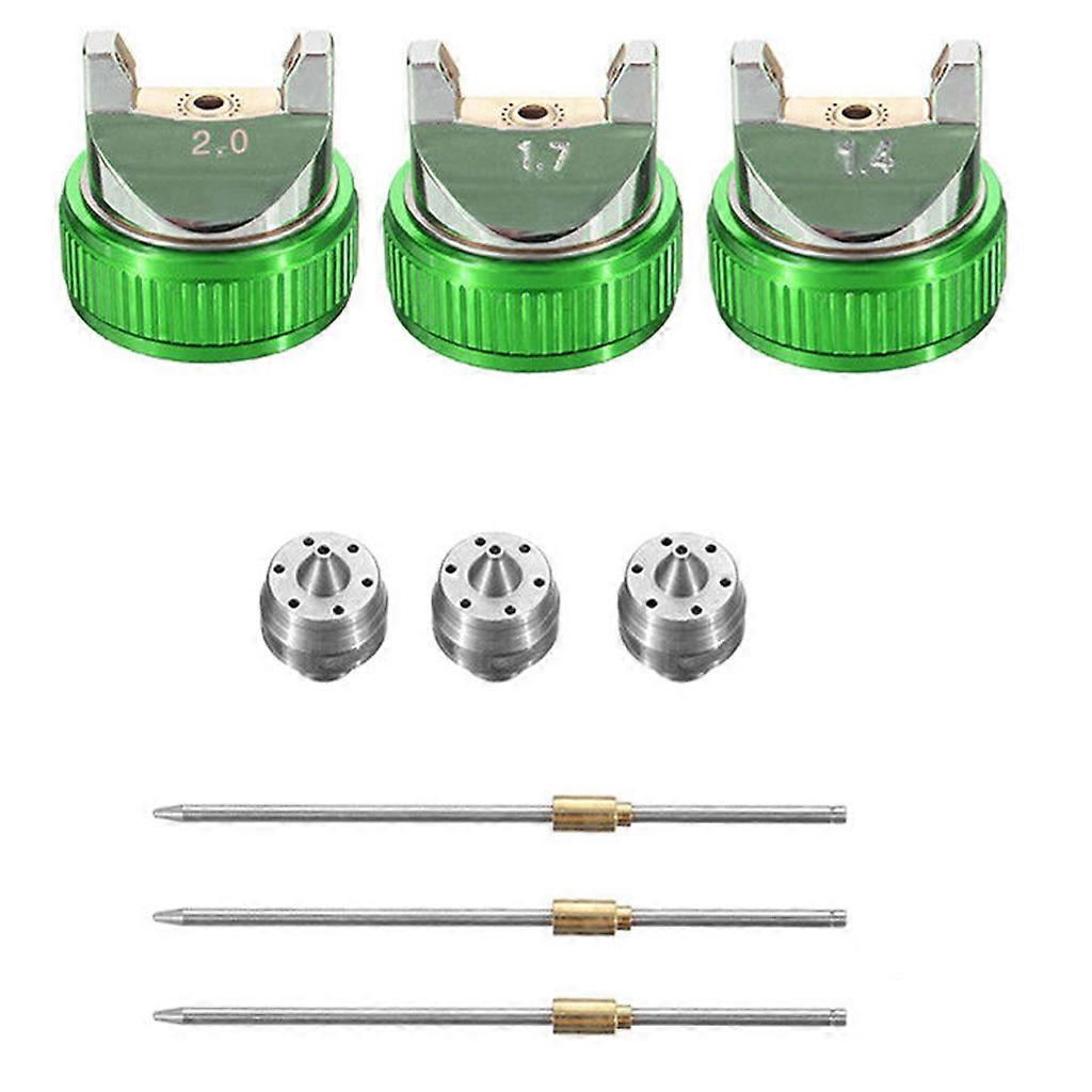 Replace Kit Accessories Nozzle Needle Air Cap 3 Interchangeable Nozzles