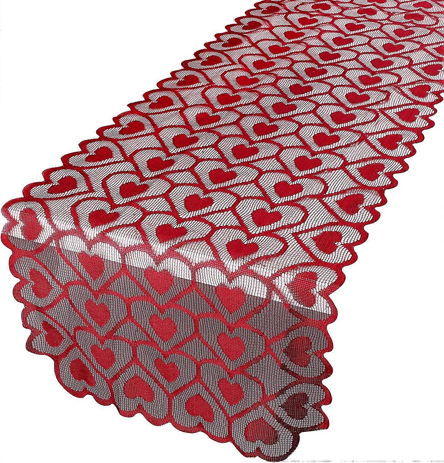 Valentine's Day Table Runner Red Love Table Runner 36x183cm