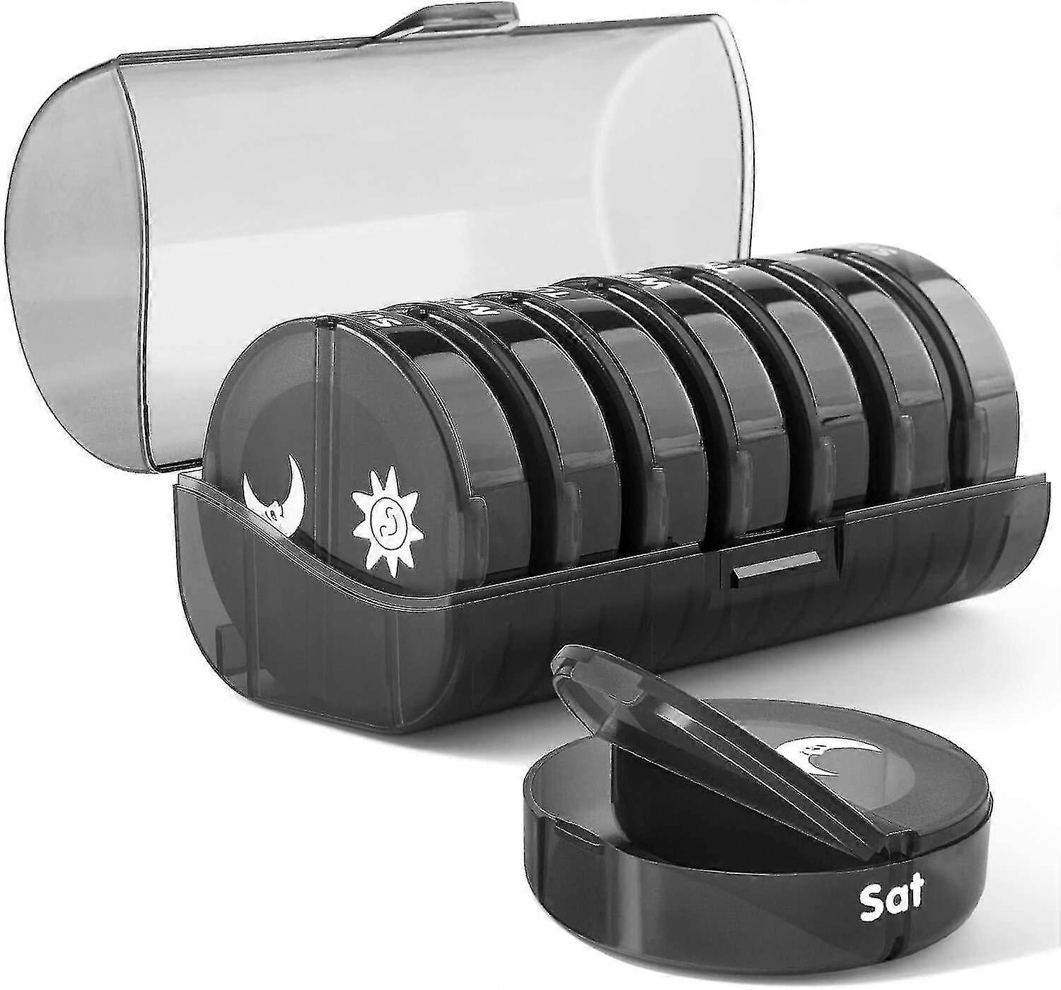 Weekly Pill Box Morning Noon Evening 14 Compartments Pill Box Medicines 7 Days