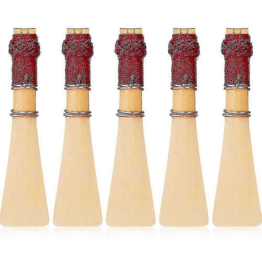 5 Pcs Palheta de Fagote Com 1 Palheta de Fagote Estojo Protetor Palheta de Fagote Médio Macio Fagote Estojo de Palheta H-Excelente-Bom