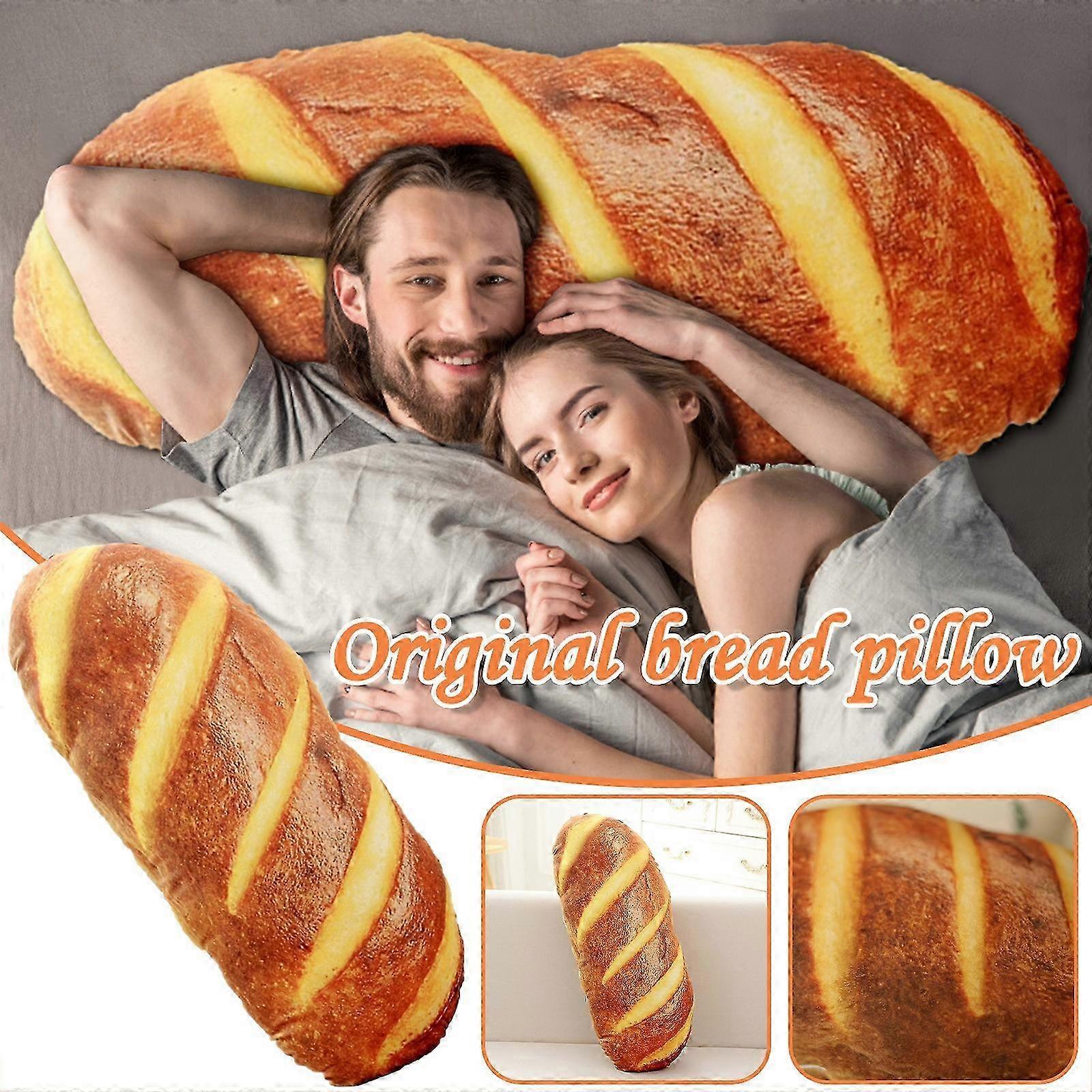Cute Simulation Bread Shape Toys Gift Support Soft Cushion Home Decor