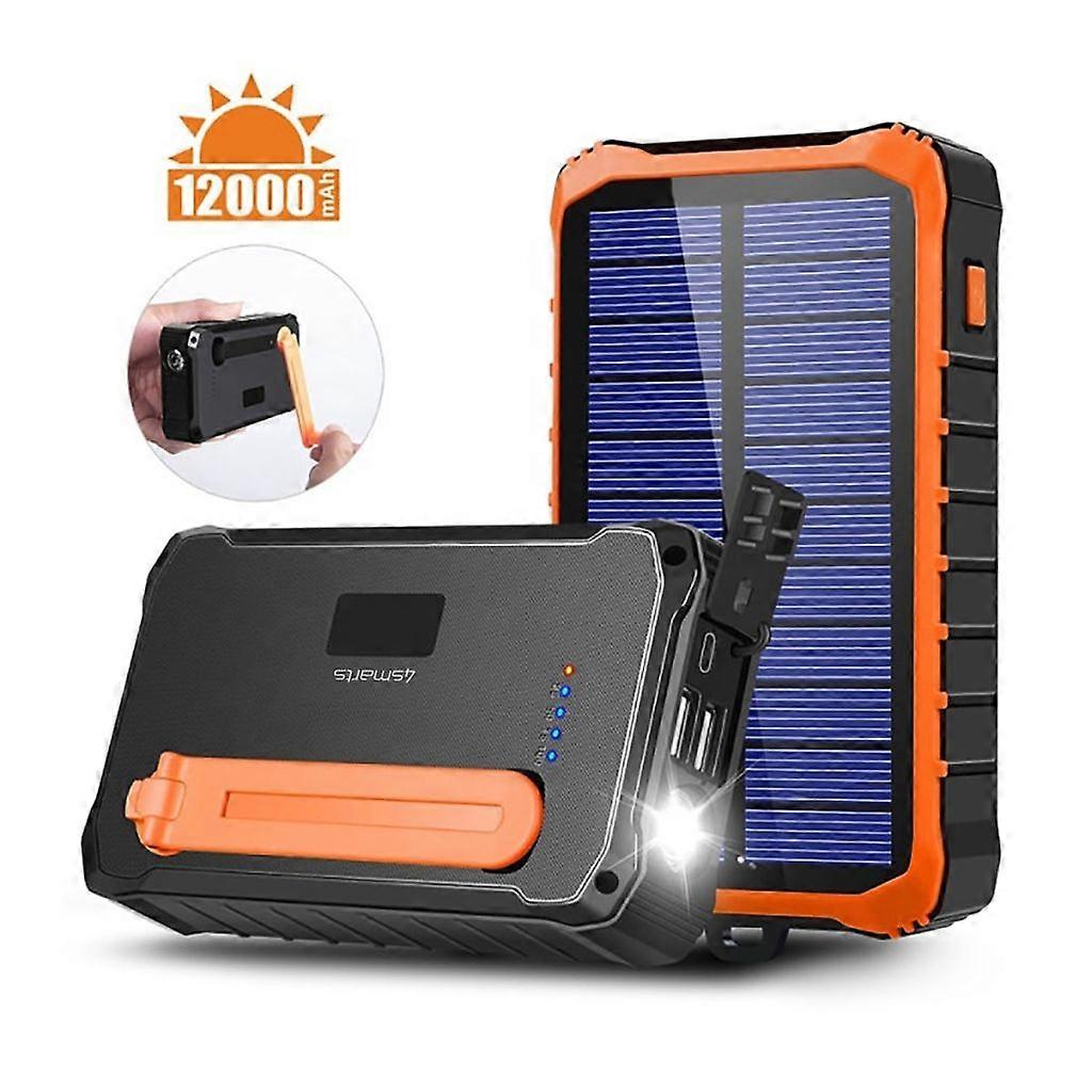4smarts Powerbank with Dynamovev & Solar cells 12000mAh