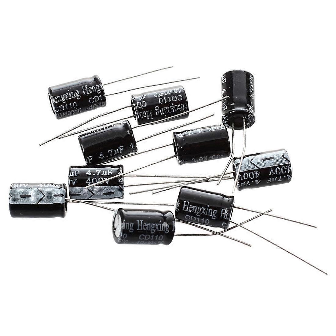 10 x 4.7uF 400V 105C Electrolytic Capacitor 8x12m