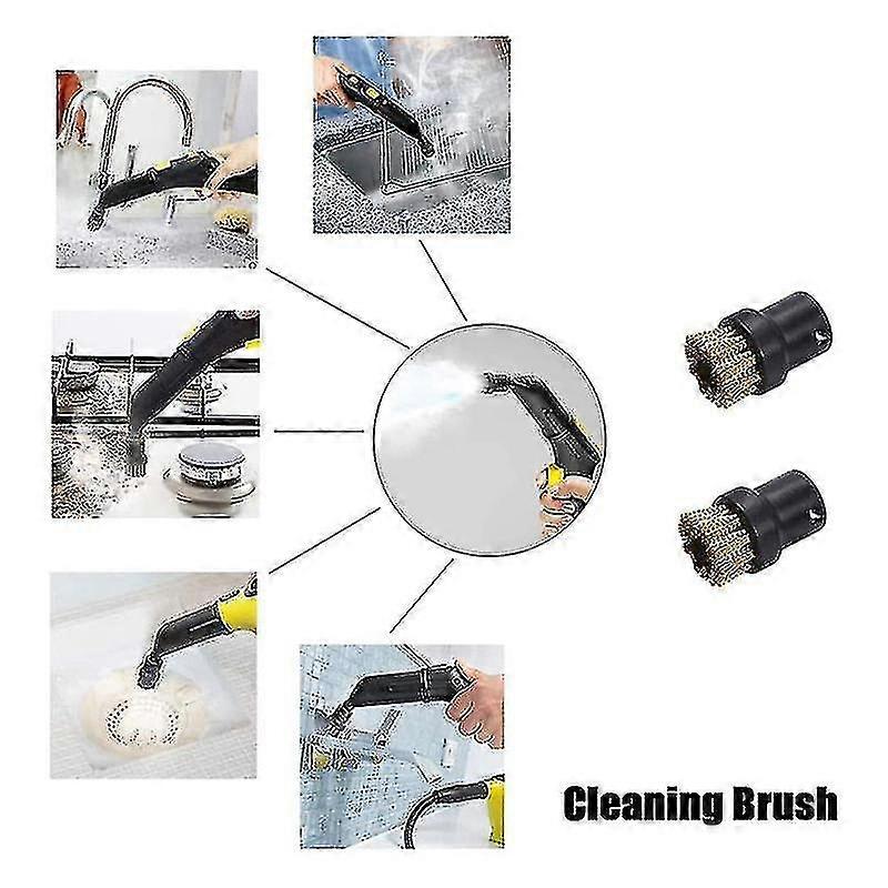 Buses d’outils de brosse métallique en laiton pour nettoyeurs à vapeur Sc1 Sc2 Ctk10 Sc3 Sc4 Sc5 Sc7 Accesseur de remplacement (emmêlement)