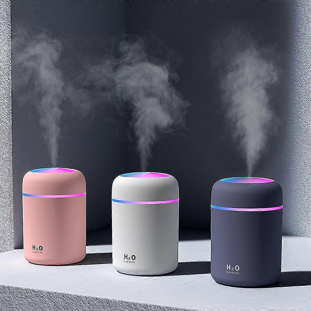 Electric Air Diffuser Humidifier 300ml Aroma Oil Led Night Light Up Home Relax Defuser (replace Cotton Swab)