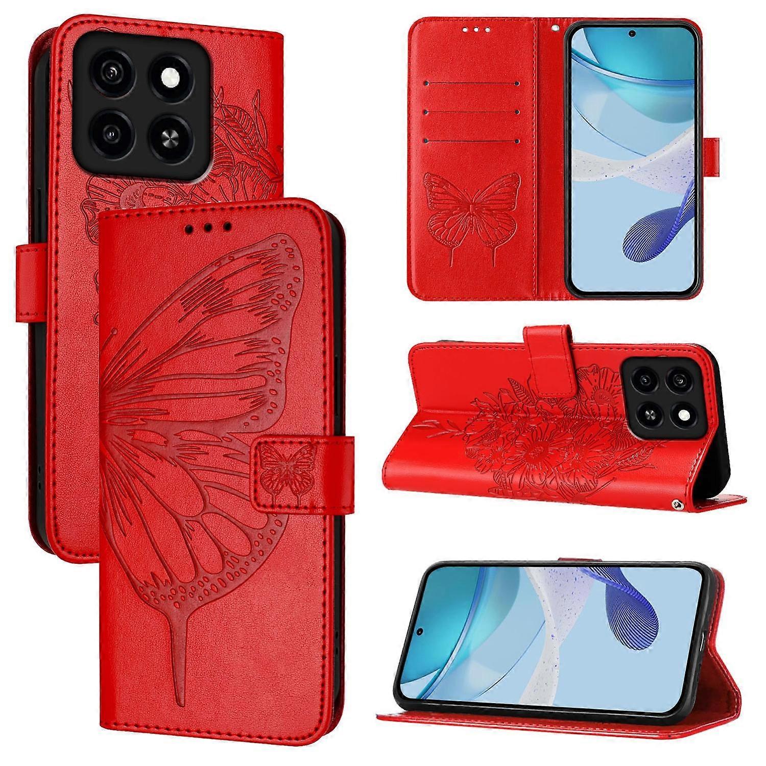 Embossed Butterfly Case For ZTE Blade A35 / A55