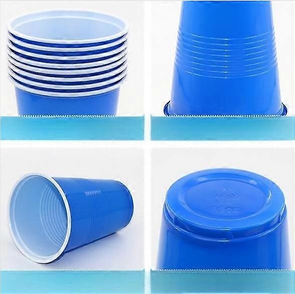 (16 oz, blue) Disposable plastic cup, 50 pack