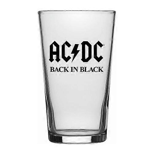 AC/DC de retour dans un verre à bière noir
