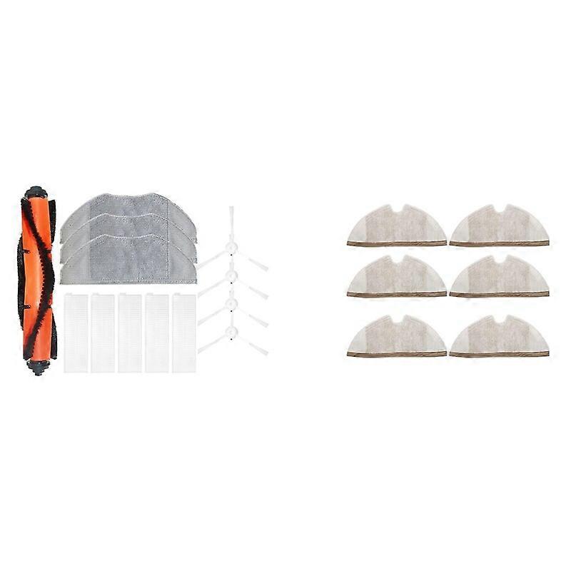 13Pcs Main Roller Brush Side Brush Air Filter Mop Cloth With 6Pcs Mop Cloth For Xiaomi Roborock S5 Max,Mijia G1 Robot