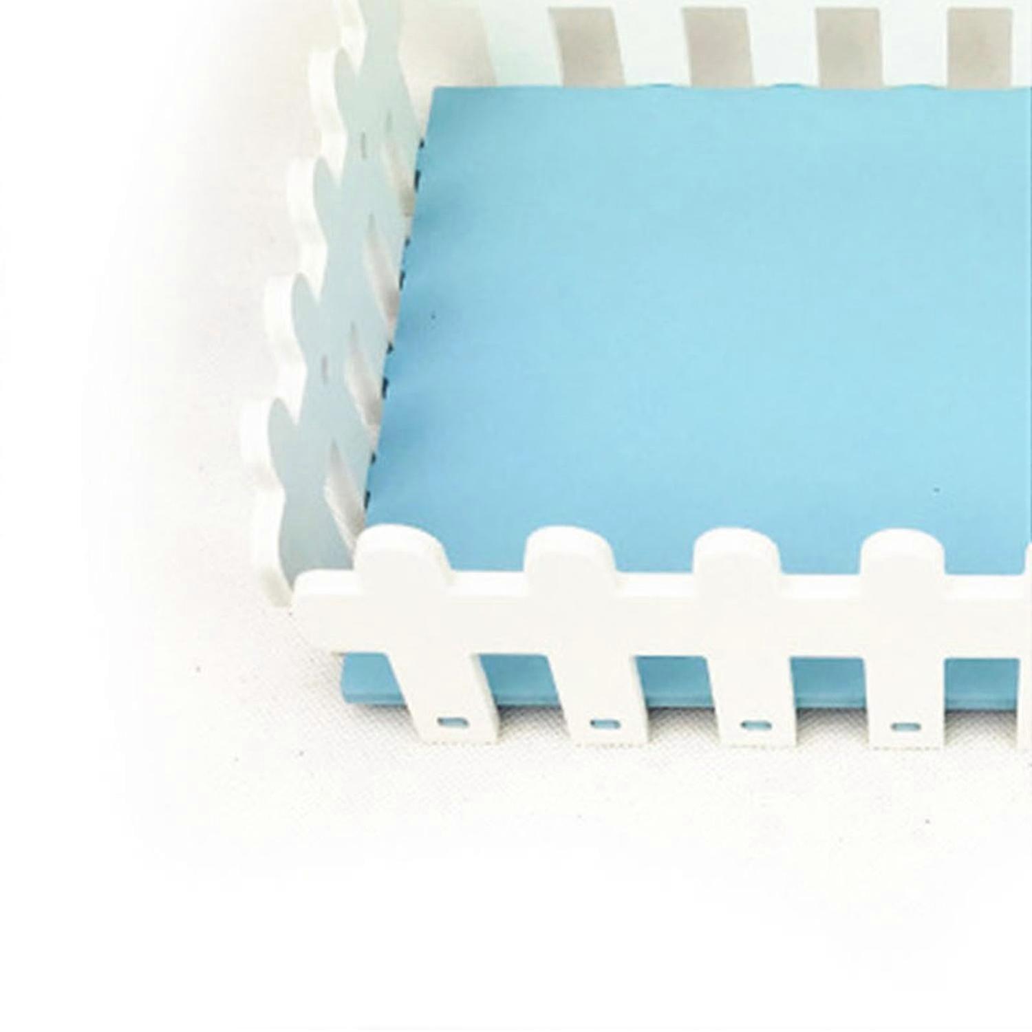 Hamster House Slide Platform Washable Detachable Easy to Install PVC Hamster White Fence Platform fo