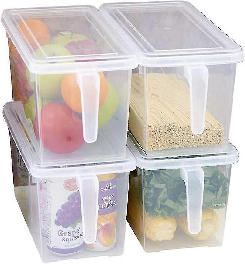 Square Plastic Food Storage Containers with Lids