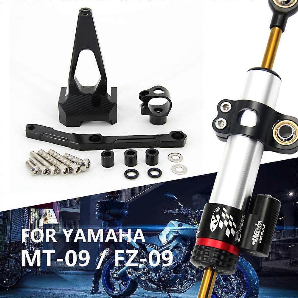 ل YAMAHA MT-09 FZ-09 MT 09 MT09 FZ09 2013 2014 2015 2016 2017 2018 2019 ملحقات الدراجات النارية المثبط التوجيه مع قوس