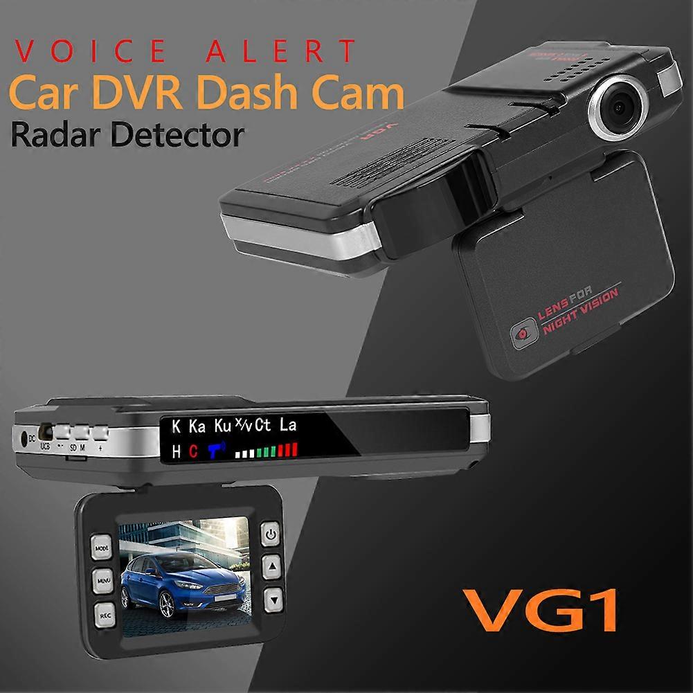 2 in 1 Car DVR Camera Dash Cam Detector Speed Voice Alert Alarming System English Russian Voice Radar Detector X K CT La
