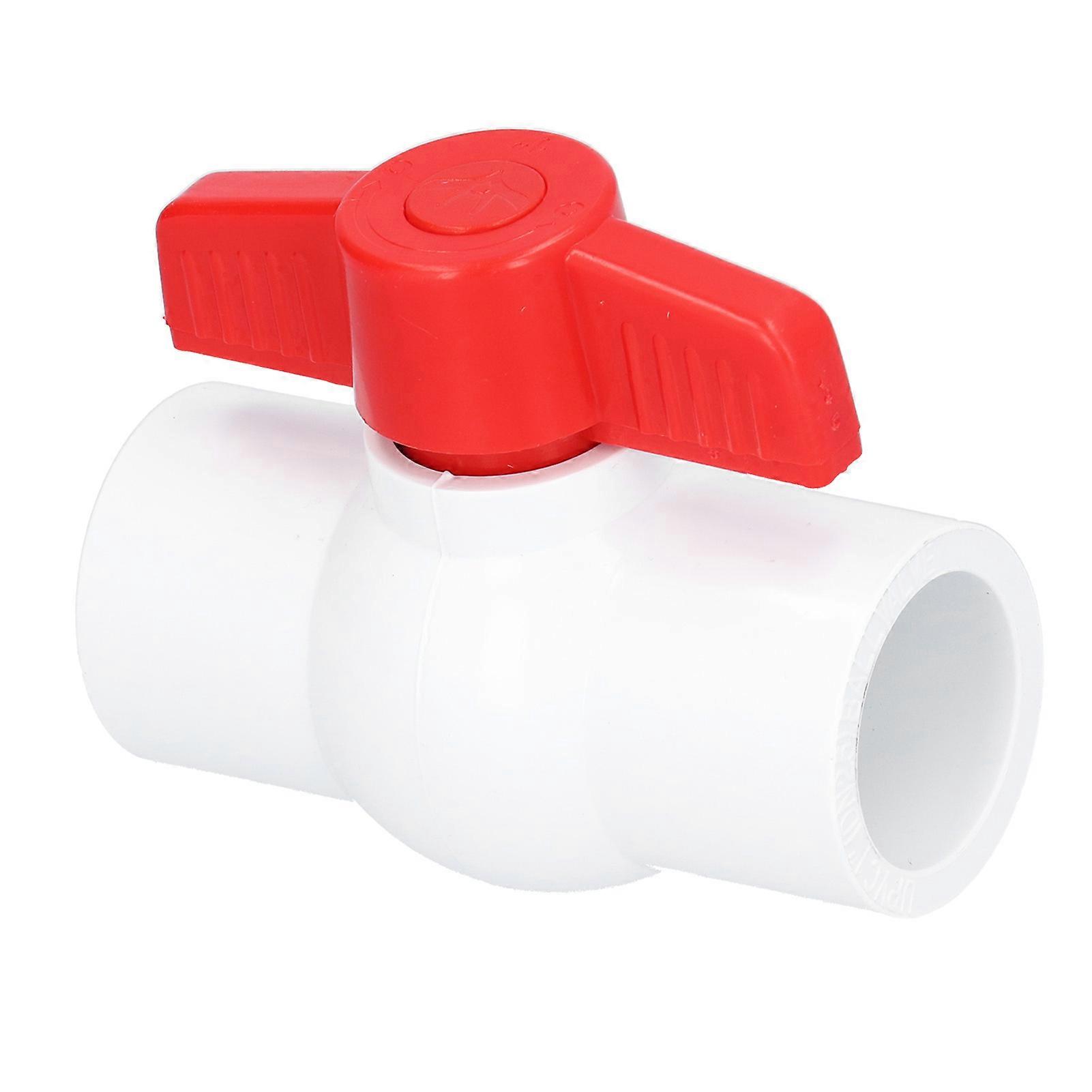 DN20 PVC Ball Valve ShutOff Valve with T-Handle for Garden Irrigation Plumbing