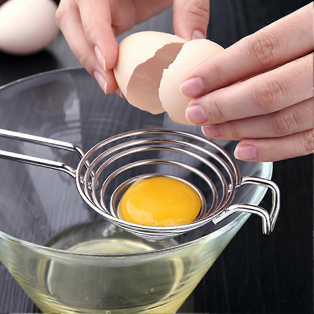 Egg Separator Stainless Steel Yolk White Filter Divider Kitchen Gadget Baking Tool
