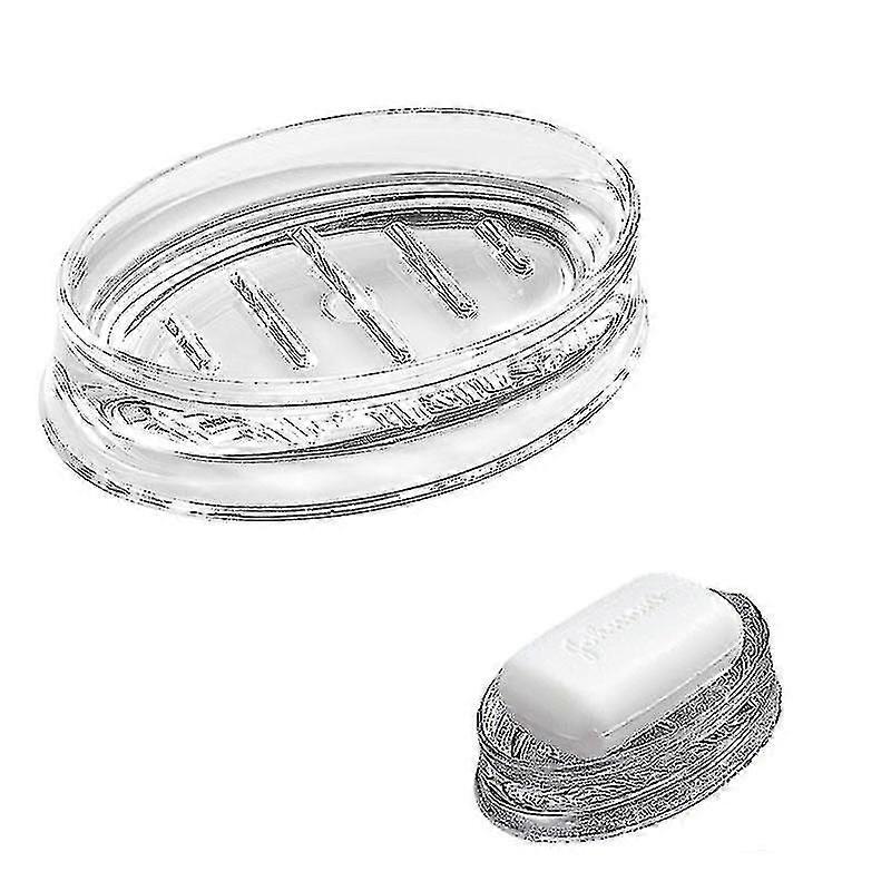 Bathroom Soap Dish Crystal Soap Tray Without Cover Transparent