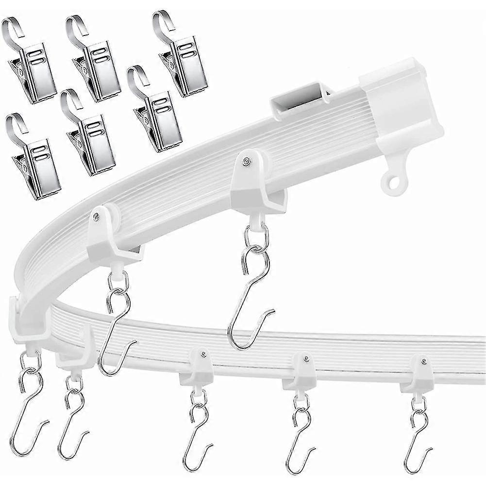 Flexible Bendable Ceiling Curtain Track, Ceiling Mount For Curtain Rail, Room Divider Ceiling Track