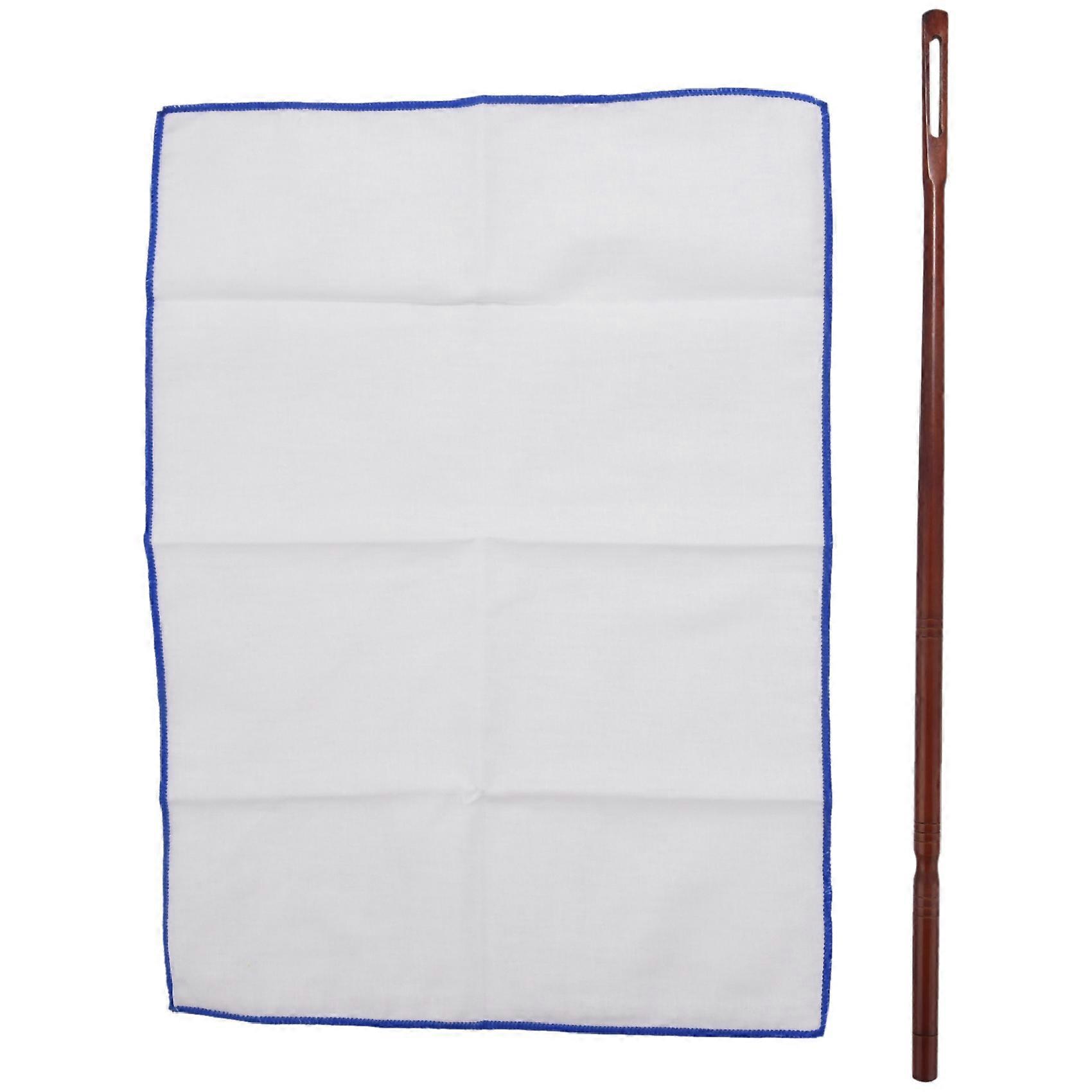 قضيب تنظيف الفلوت الخشبي، قطعة قماش لتنظيف الفلوت، مجموعة العناية بالفلوت، ملحقات الفلوت