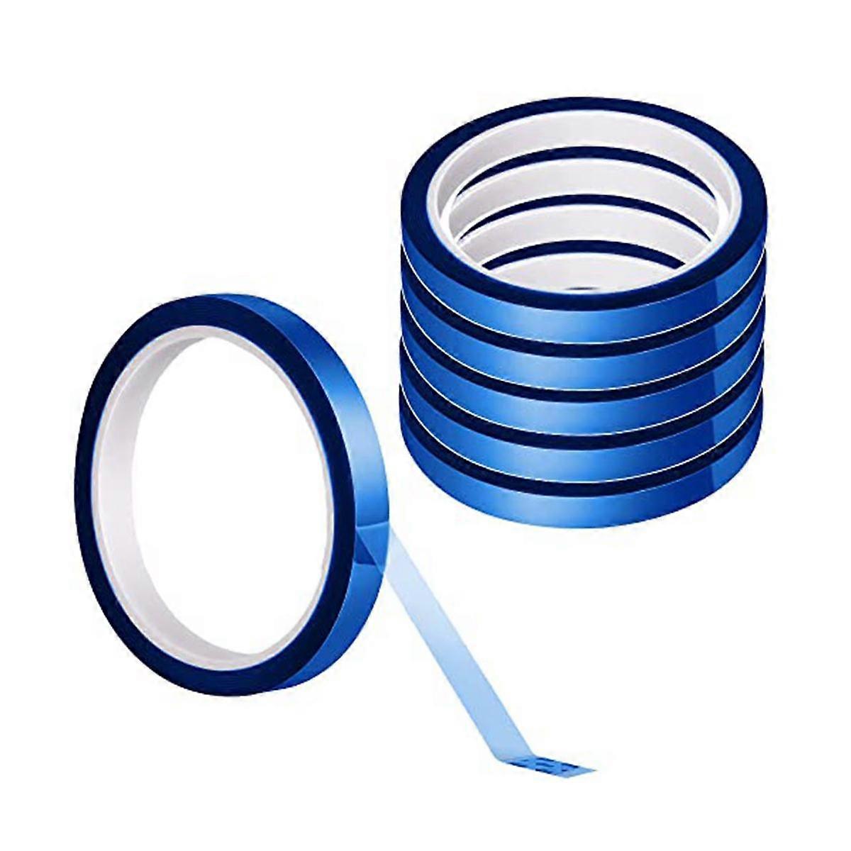 6 Rolls Heat Tape for Sublimation, Heat Resistant Tape Set for Electronics Crafts 10mmx108Ft (33M)