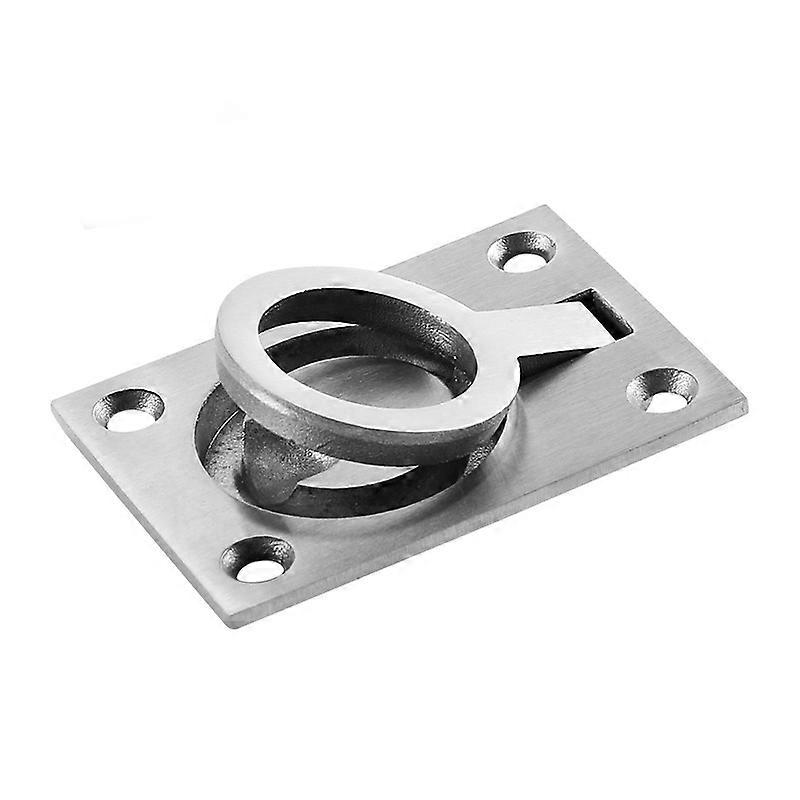 Solid Flush Pull Handle Ring - Marine Grade Stainless Steel Hatch Locker Cabinet Hidden Handle Marine Yacht Drawer Door Hardware Hatch Pull Ring(2pcs,