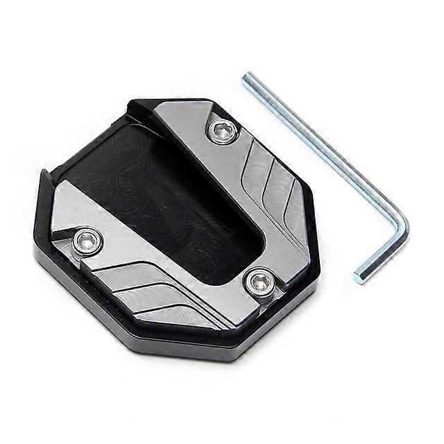 Universal Aluminum Alloy Motorcycle Bike Kickstand Extender Foot Side Stand Extension Pad Support Plate Anti-skid Enlarged Base