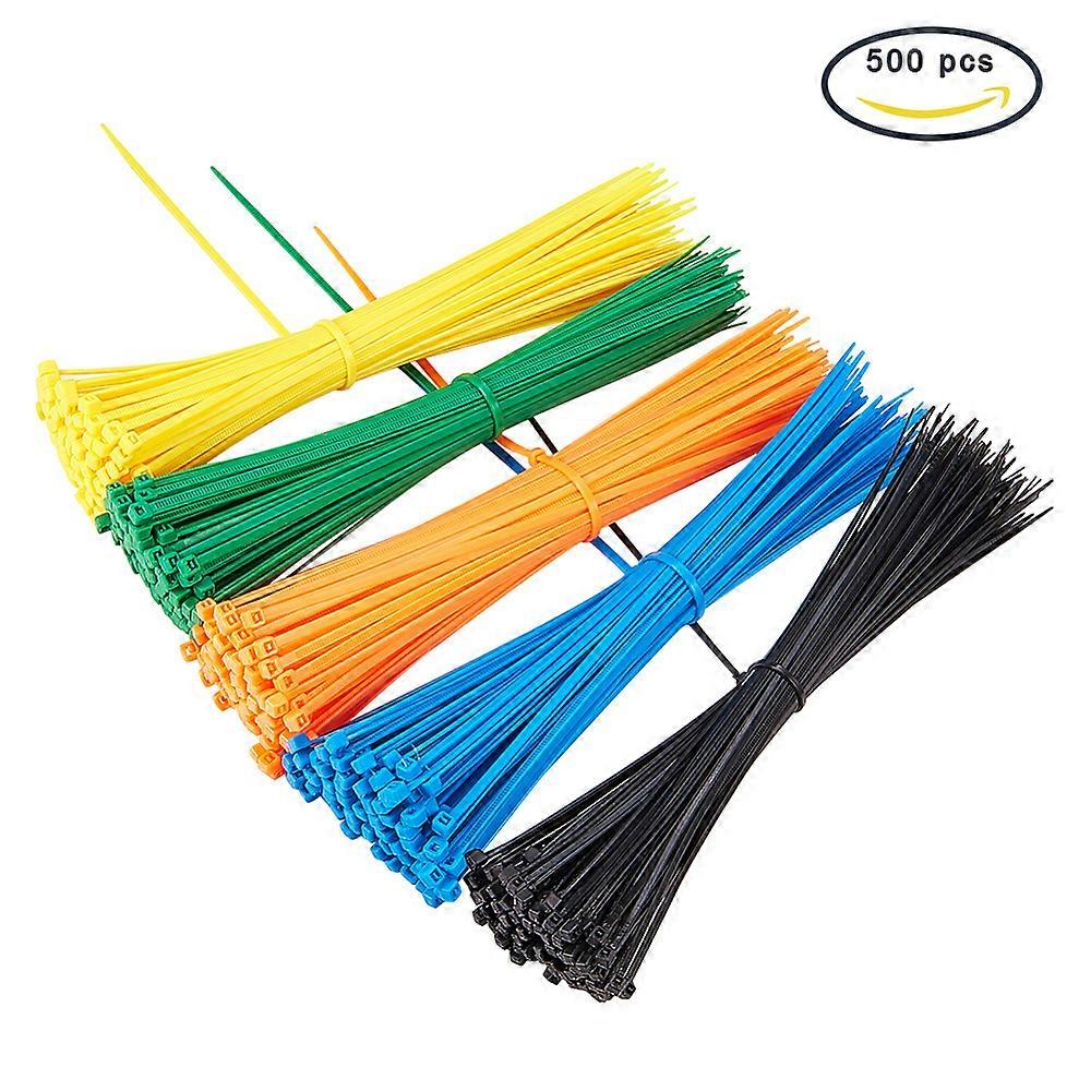 1Bag Plastic Cable Ties Tie Wraps Zip Ties Mixed Color 20cm DIY