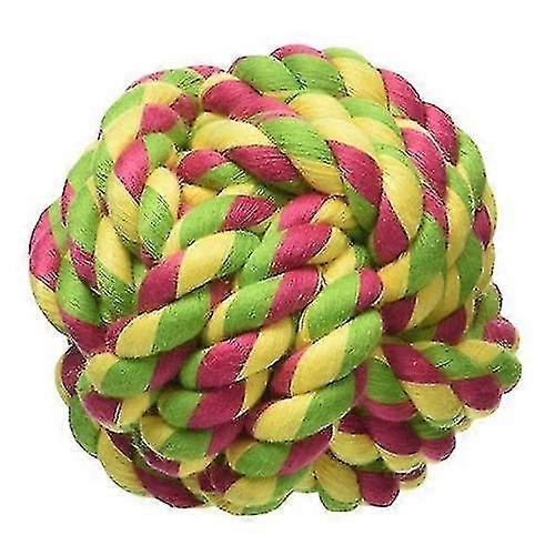 Coton mélangé Monkey Fist Ball Flossy Jouet pour chien 2,5" Mini, 1 unité (paquet de 6)