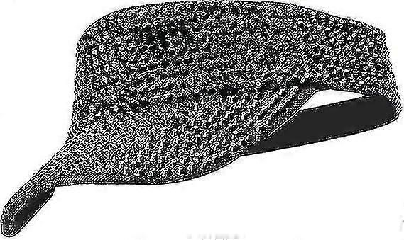 Shiny Rhinestones Sport Sun Visor Adjustable Summer Cap Visor Caps For Women Men
