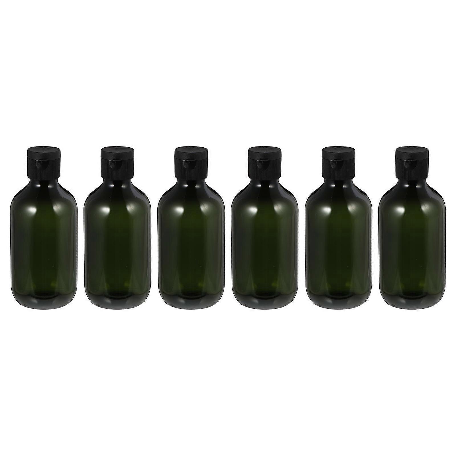 6pcs 300ml Plastic Empty Bottles Refillable Cosmetic Bottles Make Up Container
