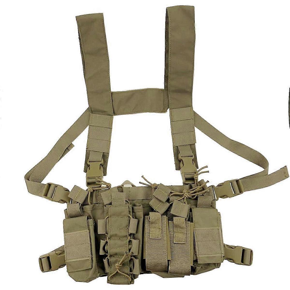 Adjustable Tactical Vest Outdoor Molle Hunting Vest Adjustable Modular Gear for Training Gaming
