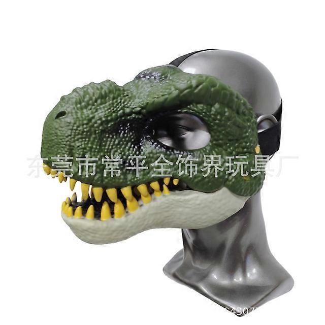 3D Dinosaur Mask Role Play Props Performance Headgear Jurassic Raptor Dino Moving Jaw Dinosaur Mask Halloween Carnival Gifts